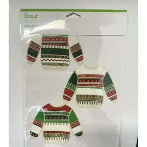 9 Cricut Iron - On Designs Ugly Sweater Christmas Red Green Heat Press Home Iron